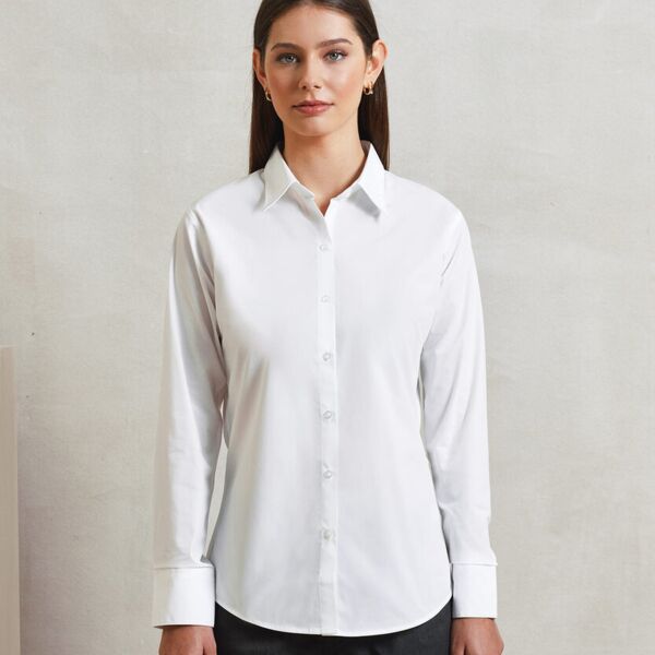 Women's supreme poplin long sleeve shirt Thumbnail