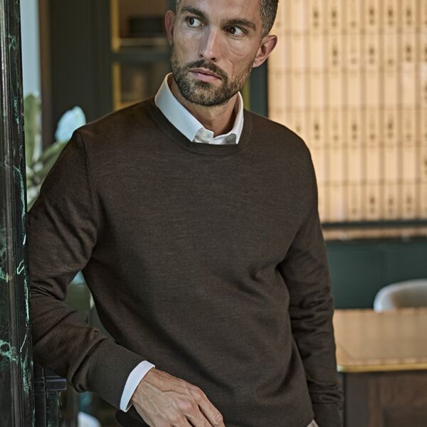 Tee Jays Merino Blend Crew Neck Sweater Thumbnail